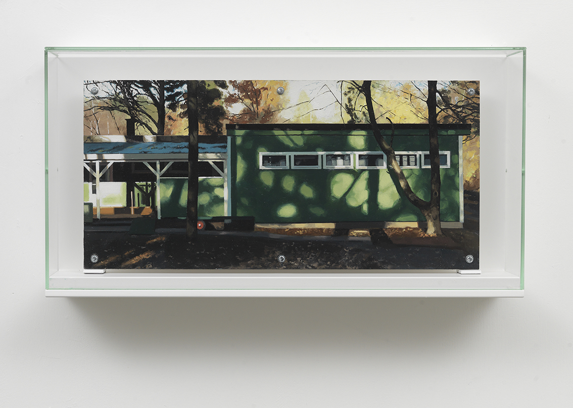 Djurgården, oil on panel, 31x60x12 cm, 2015-18