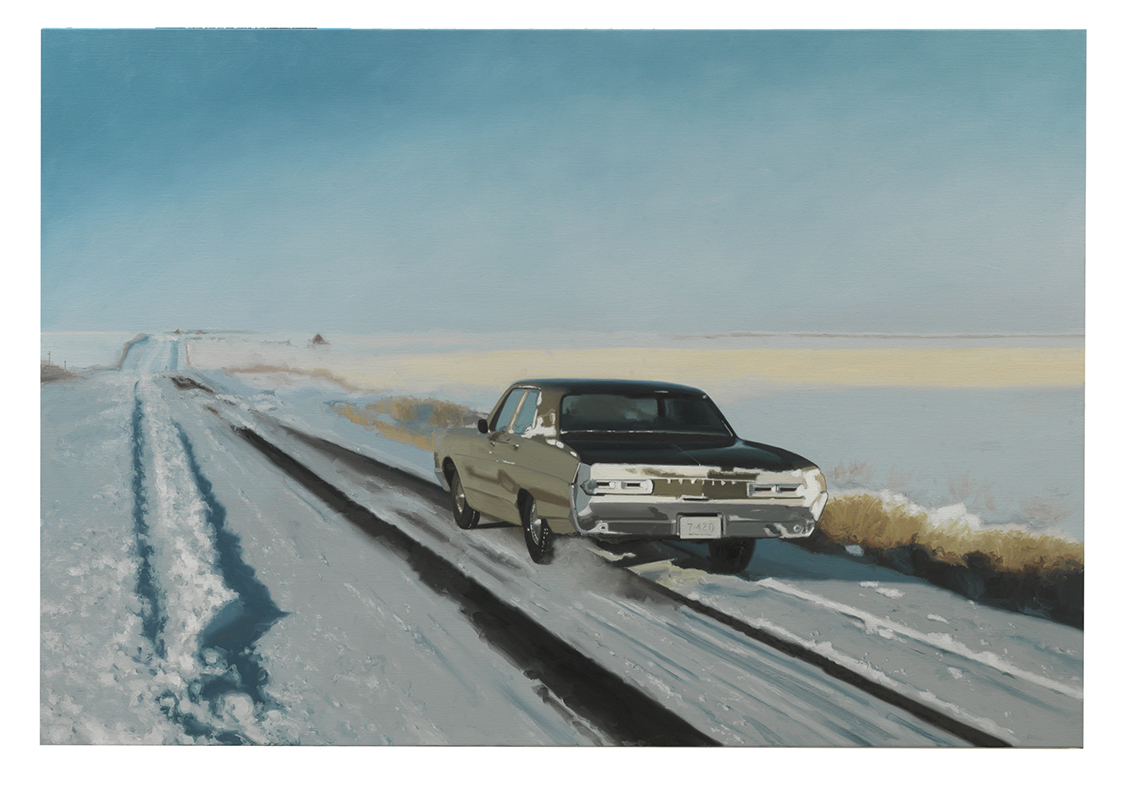 Vinter i Kanada, oil on canvas, 100x150 cm, 2017