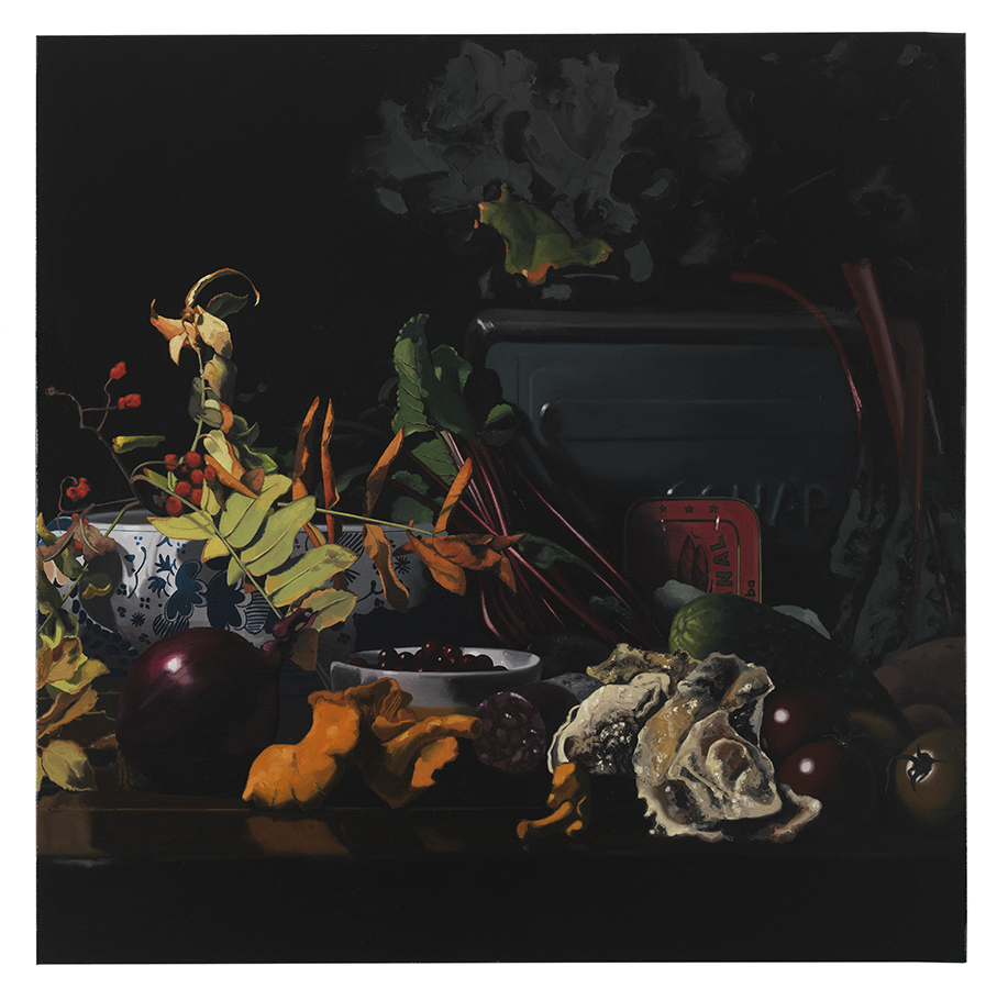 Nature morte, 100x100 cm, oil on canvas, 2017