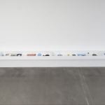Notes, mixed media, 17 x 800 x 34 cm, 2015. Europa, Lars Bohman Gallery, Stockholm 2015.