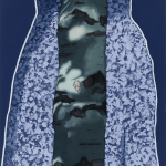 Lilla Björk II, oil on canvas, 162x81 cm, 2023. Last Song (Based on True Events), GSA Gallery, Stockholm, 2023