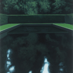 The Pond, oil on canvas, 60x40 cm, 2023. Last Song (Based on True Events), GSA Gallery, Stockholm, 2023